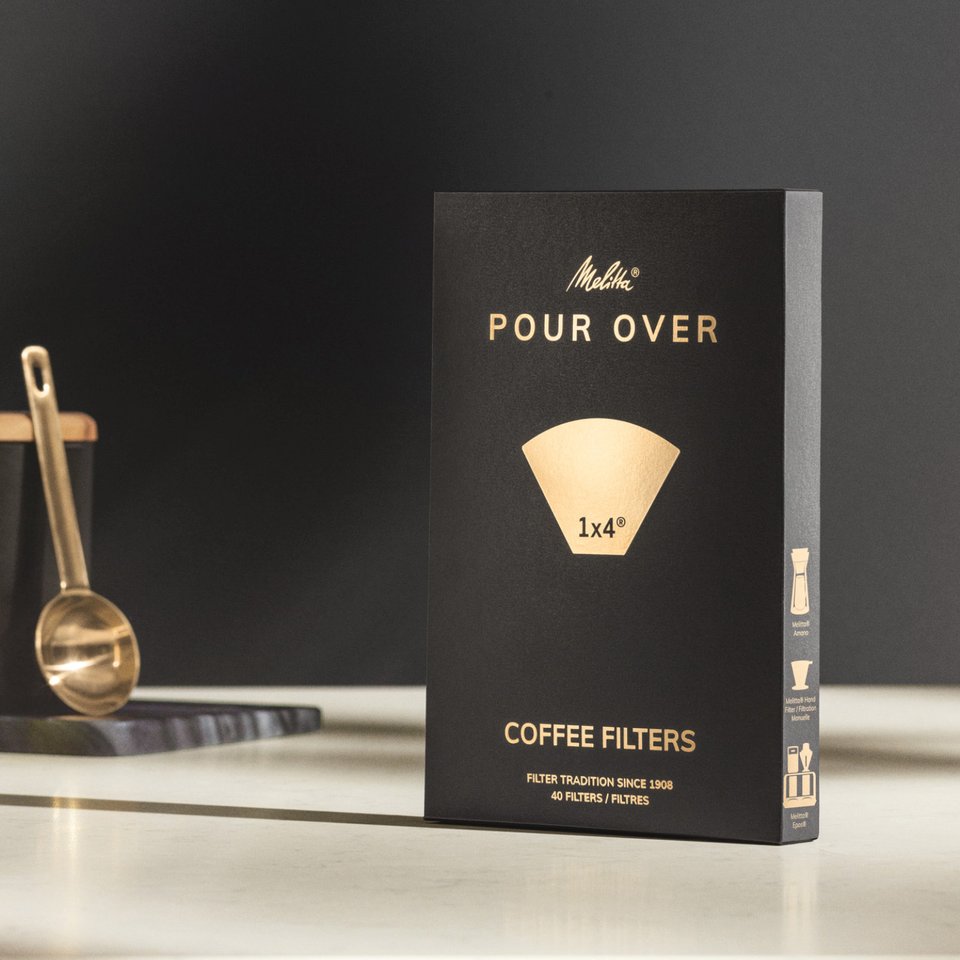 Melitta® Pour Over 1X4® – filter for perfect coffee with the Pour Over process